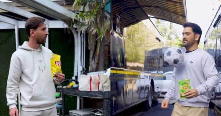 Watch MS Dhoni Channel His Inner Lionel Messi in Jaw-Dropping Lay’s Ad